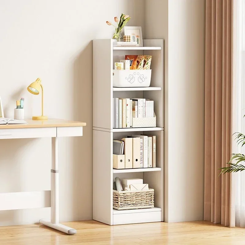 Bookshelf Floor To Ceiling Home Multi Layer Bookshelf Living Room Easy Wall Storage Display Cabinet Narrow Seam Storage Bookshel
