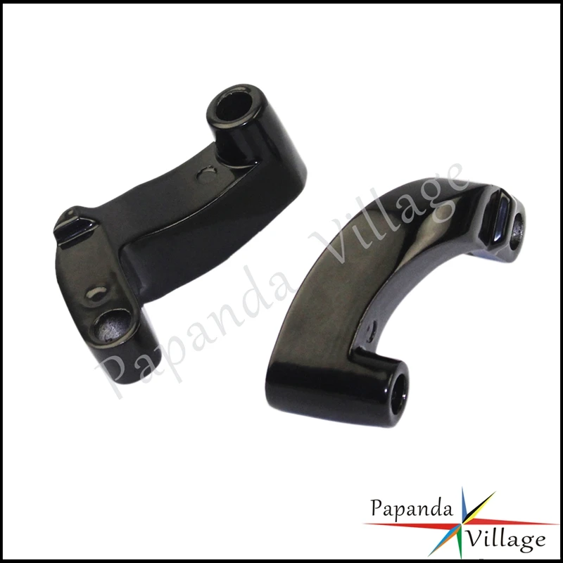 Motorbike Black Mirror Riser Relocation Extension Adaptors Kits For Harley Breakout FXS Dyna FXD Fatboy Heritage Softail 2006-14