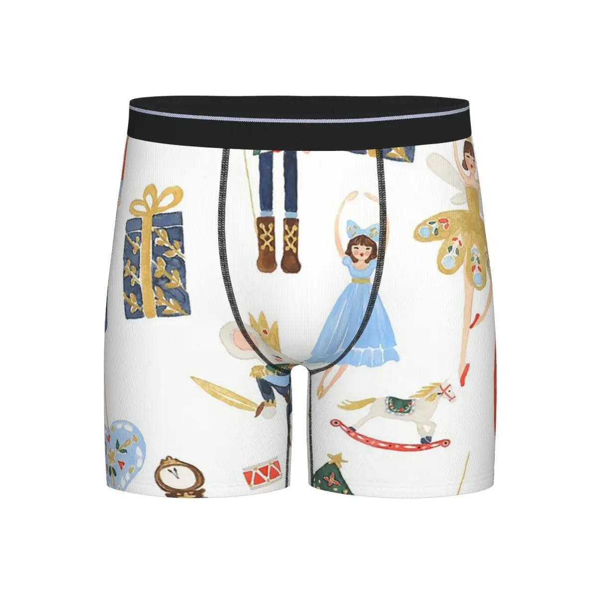 

Long Boxer Underpants Shorts Christmas Nutcrackers Stars Ballerina Violin Panties Male Underwear for Homme Man Boyfriend Gifts