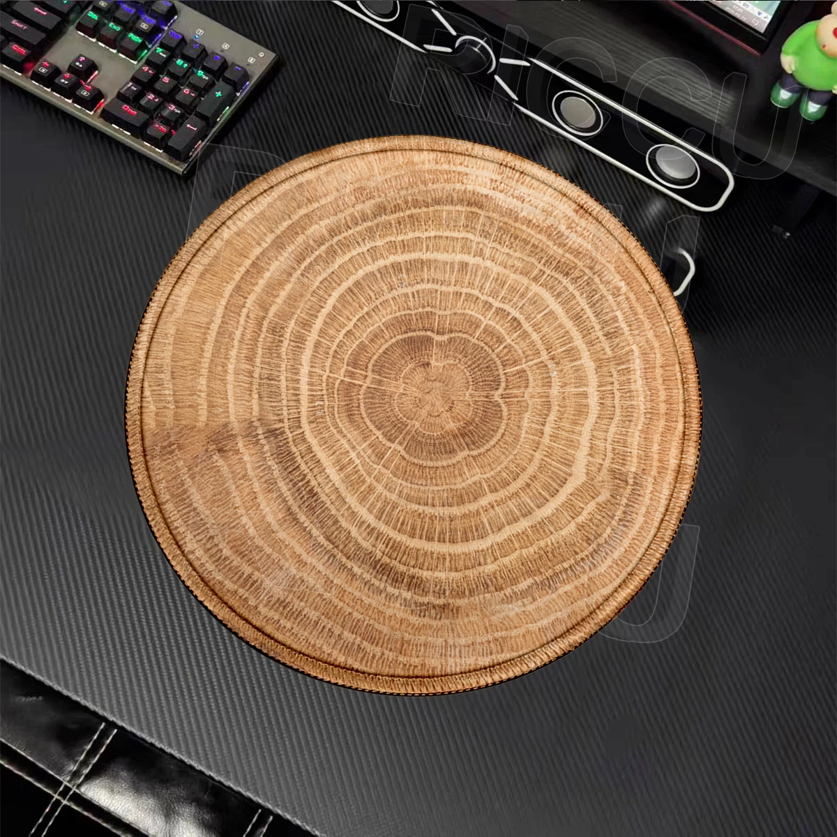Round Mouse Pad Log Woods Grain Office Computer Desk Pads Simple Wood Annual Ring Mousepad XS Playpad E-Sports Keyboard Tablemat