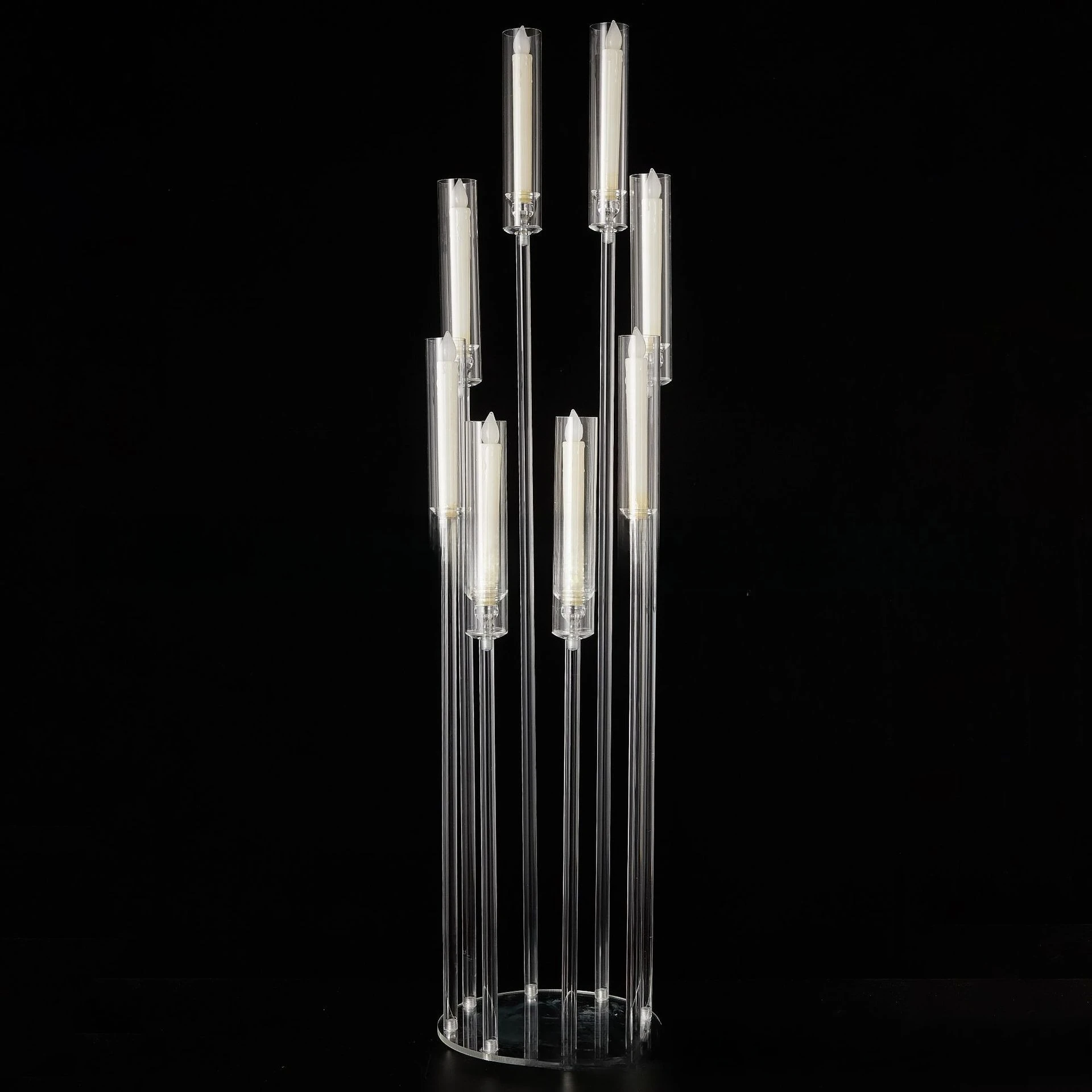 

Wedding Props Solid Acrylic Candlestick Road Guide Theme Wedding Hall Party T Table Hotel Venue Arrangement Road Guide