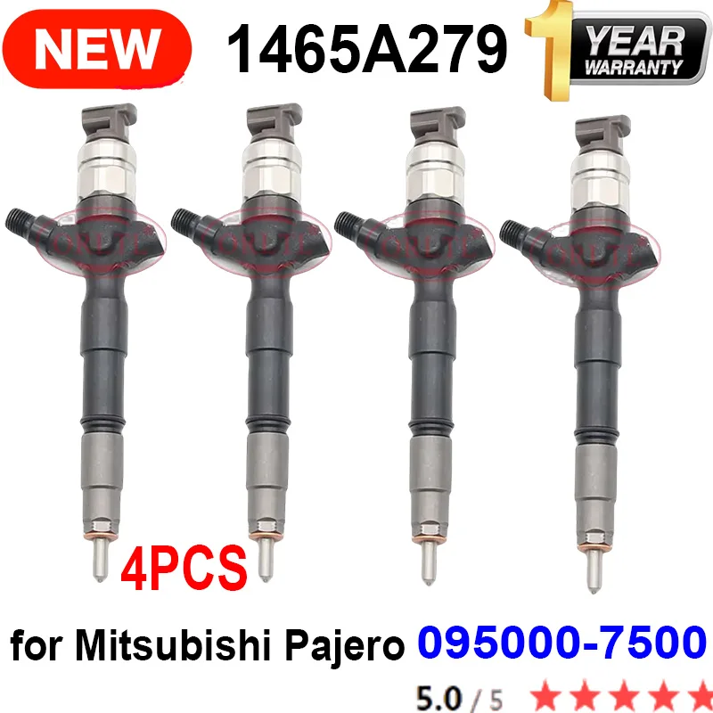 

4PCS 1465A279 New Nozzle 095000-7500 Common Rail Diesel Injector 0950007500 For Mitsubishi Pajero 095000 7500 ORLTL