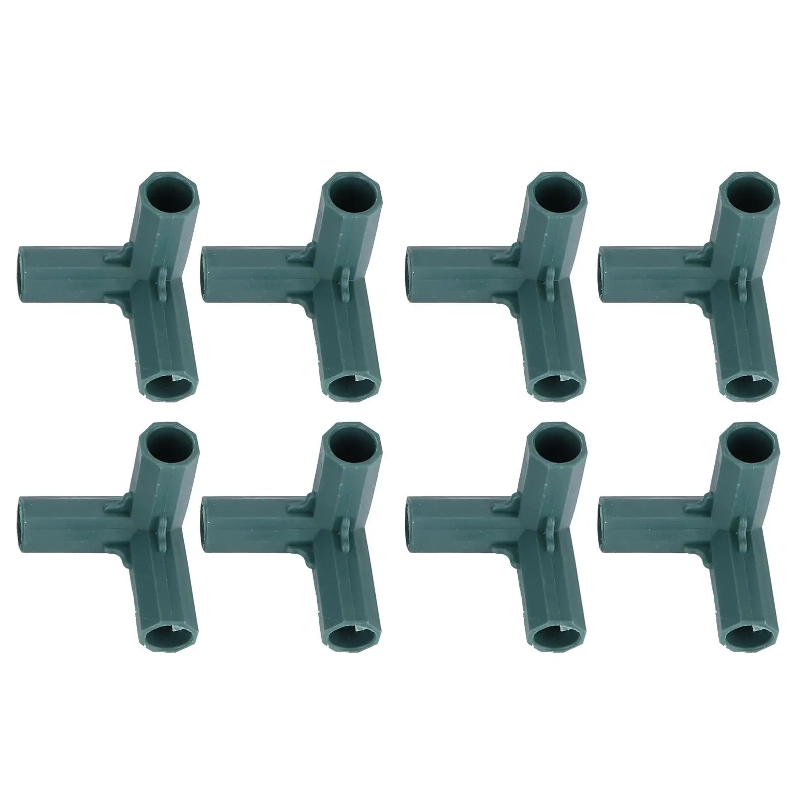 8pcs Plant Stake Corner Connector Support Joint for greenhouse - 3/5 Way Plastic Garden Stake Joint - Supply for Gardening