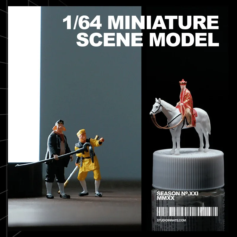 1:64 Miniature figure of Sun Wukong, classic micro-landscape mini miniature figurine of the Monkey King's Journey to the West
