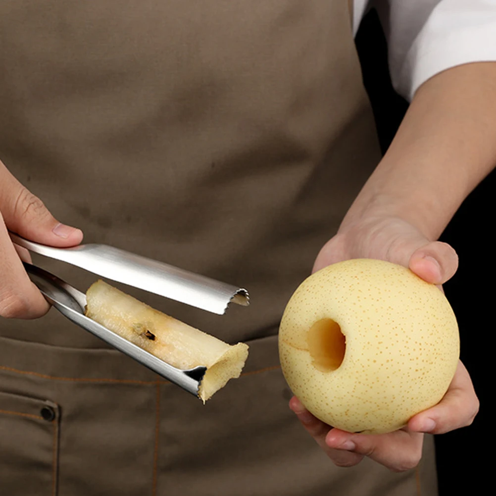 

Utensil Stainless Steel Core Collector Fruit Kitchen Gadgets Vegetable Corer Silver Remover