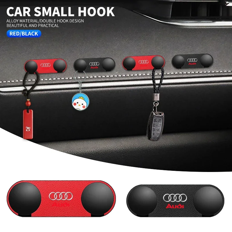 Multi-Purpose Vehicle Storage Hook Car Double-Hook For Audi A3 8L 8V 8P A4 B5 B6 B7 B8 A5 A6 C5 C6 C7 A7 A8 D2 D3 Q5 Q7