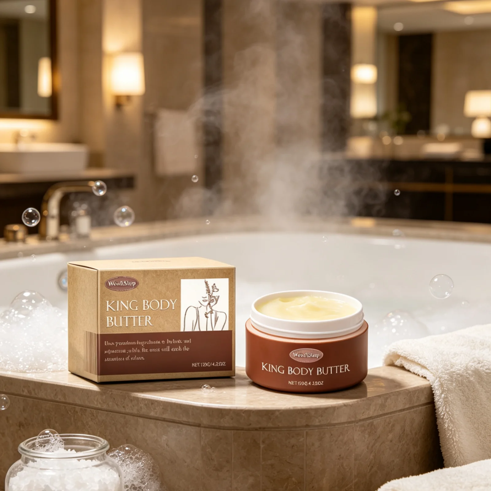 WoodSleep Body Moisturizer Long Lasting Hydration Anti Dryness Soothe Skin Repair Boost Skin Radiance Non Greasy Body Cream 120g
