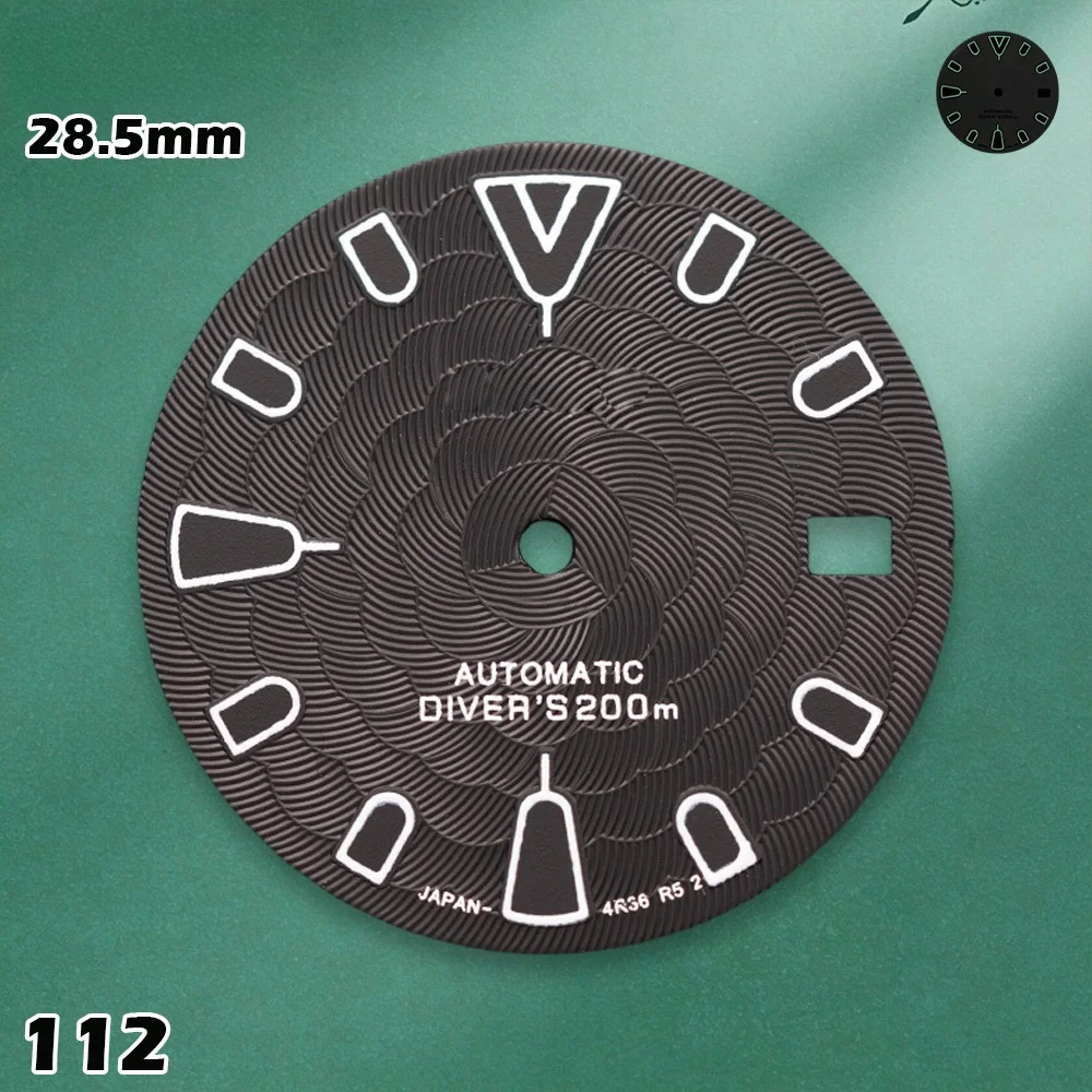 S-type 28.5mm Lotus flower Dial NH35/NH36/4R/7S Movements High Quality Watches for men Watch Modification Accessories