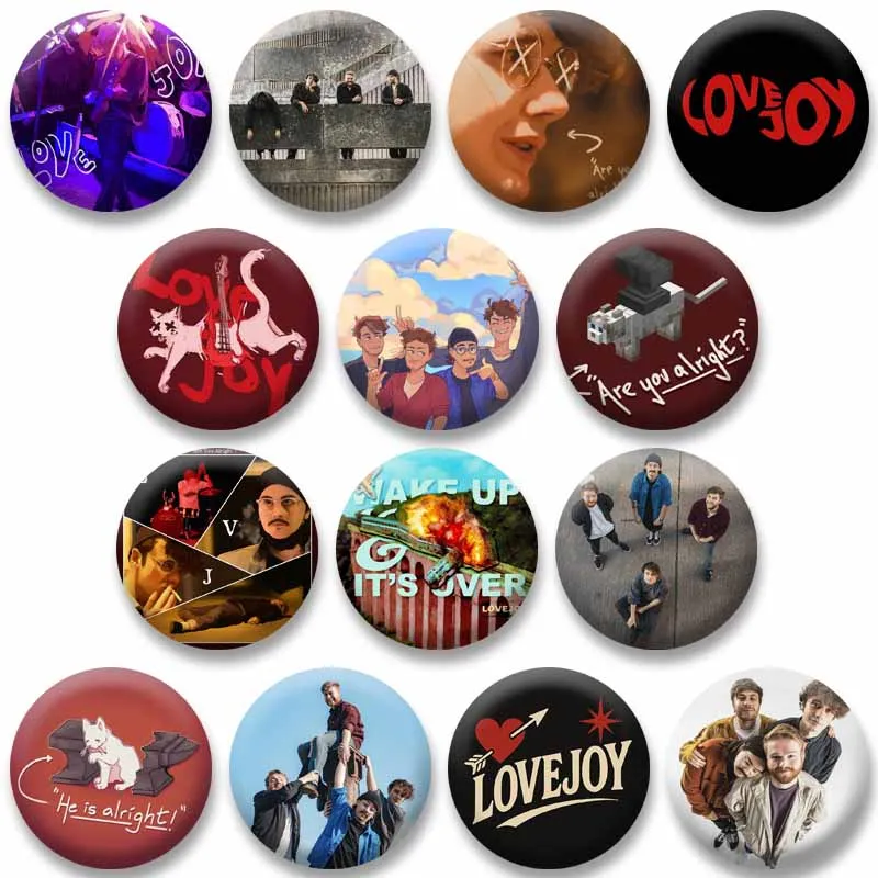 

Music Band L-Lovejoy Enamel Pins DIY Pebble Brain Album Cover Brooch Collection Badge Gifts Shirt Backpack Jewelry Accessories
