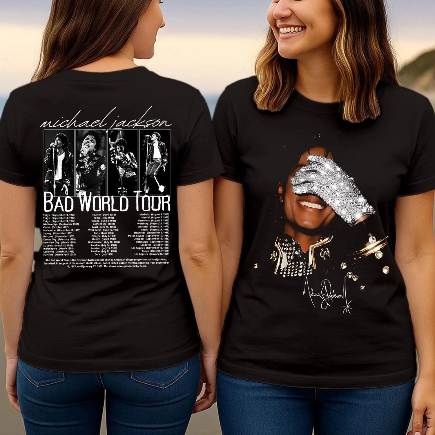 Michael Jackson King of Pop Shirt Beat It Thriller T-shirt High-end Luxury Unisex Style Both of Men and Women