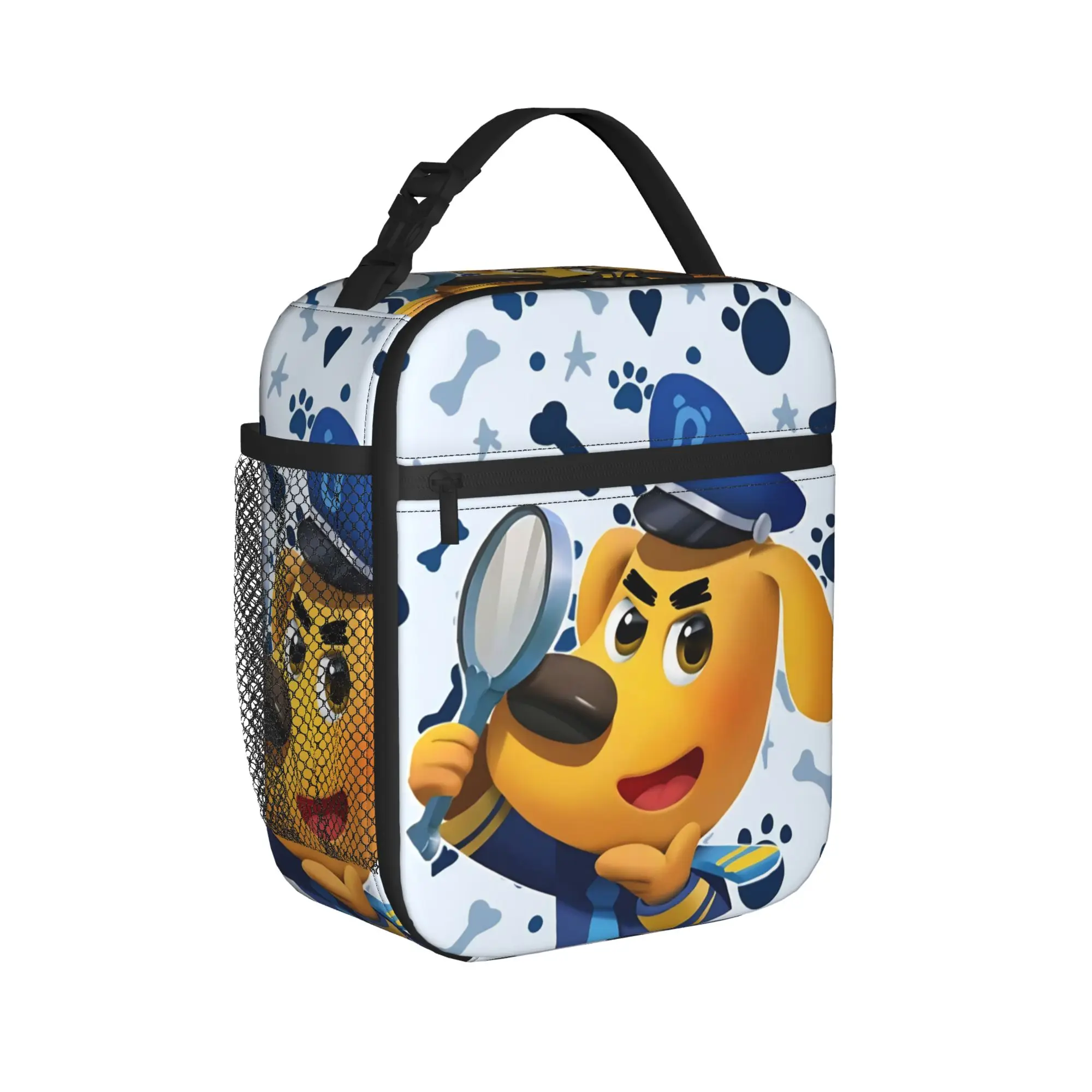 Sheriffs Dog Cartoon Labradors Insulated Lunch Bags High Capacity Dog Lunch Container Thermal Bag Tote Lunch Box Bento Pouch