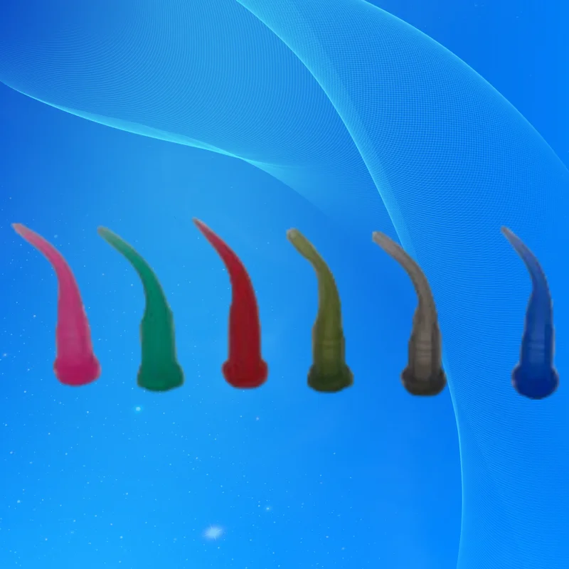 ‌100PCs Plastic Bent Dispensing Needles | TT Tapered Tips for Resin/Epoxy Glue (Anti-Clogging Craft Syringe Applicators)‌