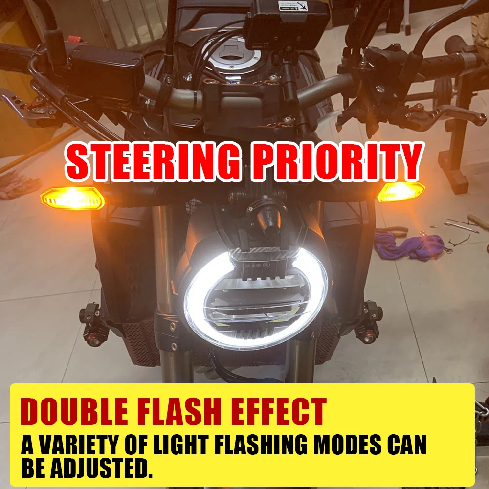 For Honda CB650R CBR650R CB 650R Motorcycle Accessories Turn Signal Flasher Light Switch Double Flash Warning Controller Relay