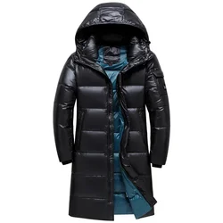 Winter Down Jacket For Men Long Warm Men's Feather Women Duck Coat Man Puffer Male Quilted Padded Parkas New