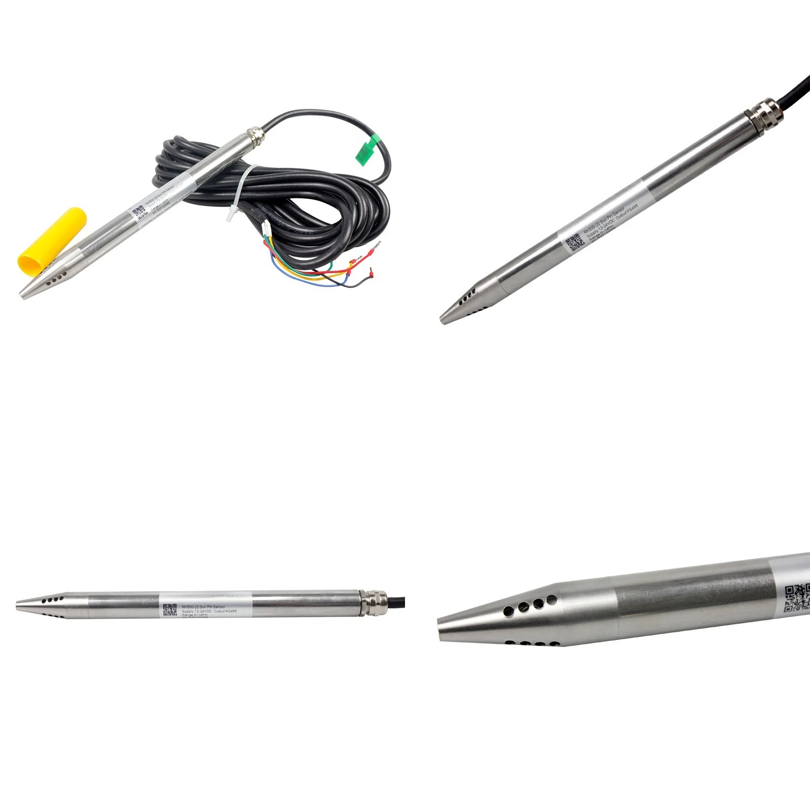 RK500-22 4-20mA RS485 Output Online Soil Acidity Meter PH Sensor Transmitter for Soil PH Measurement