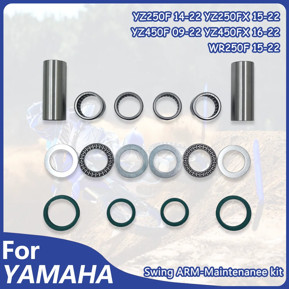 

For YAMAHA Swing ARM Maintenance Kit Motocross Bearing Oil Seal Bushing YZ250F YZ250FX YZ450F WR250F WR450F 2016-2022