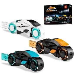 Gobricks Tron Moto Building Blocks Model Science Fiction Movies Motorcycle Competition Bricks Boys Birthday Gift Kids Toys Gift