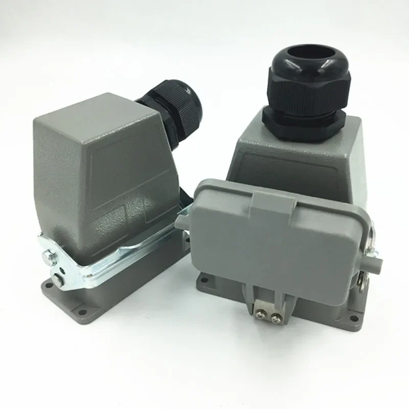 Spina aeronautica rettangolare impermeabile Connettore per carichi pesanti Plug-in Hot Runner a 10 conduttori HDC-HE-010 nascosto PG21