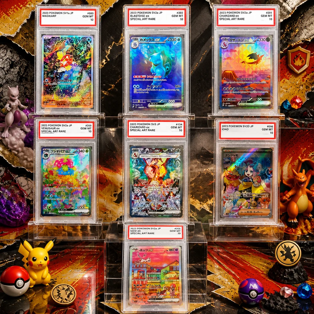 PTCG 7 Styles DIY Rating Card Collection Card Copy 10Points Rating Card Game Gift