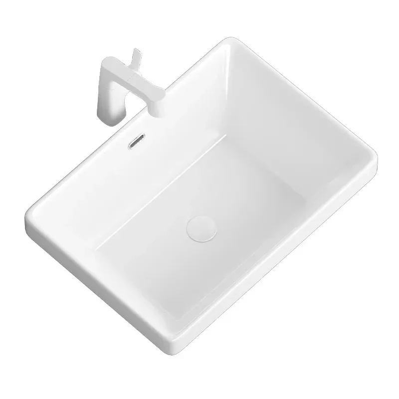 

Углубленная полувстраиваемая раковина Taichung, умывальник для домашней ванной комнаты, большой объем