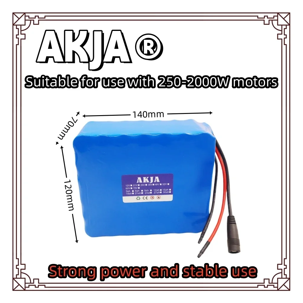 Air fast transportation18650lithium battery pack24V25.2V battery6S7P 21AH suitable for 250-2000W motor new full capacity+charger