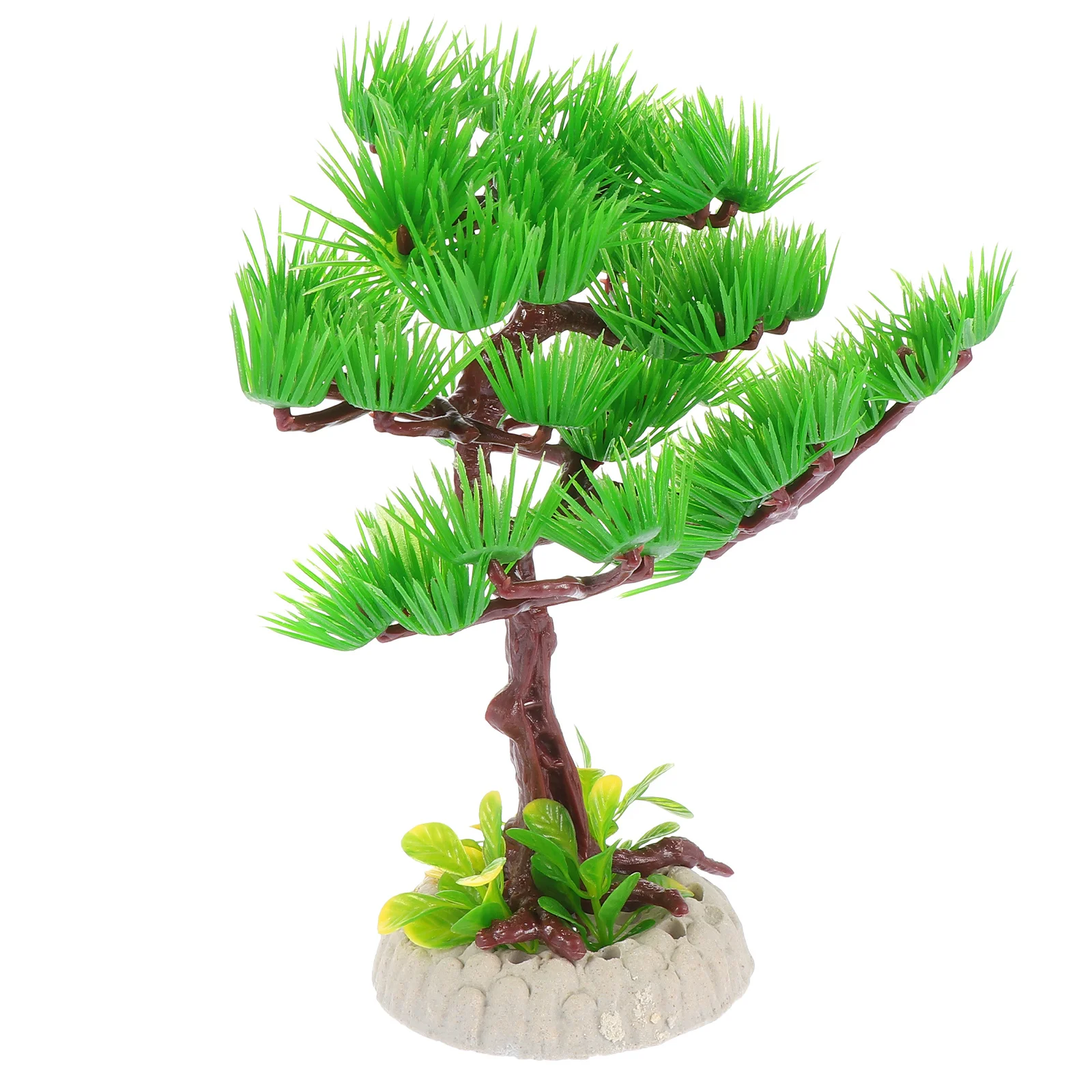 

1Pcs Lifelike Pine Tree Decor Resin Aquarium Ornament for Fish Tank Natural Look Enhancement Portable Compact Design