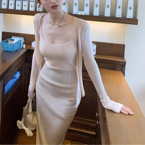 新しい秋の快適な水溶性ウールバレエ-デイリーニットセットカジュアルスポーツウェア女性のファッション学生制服作業服