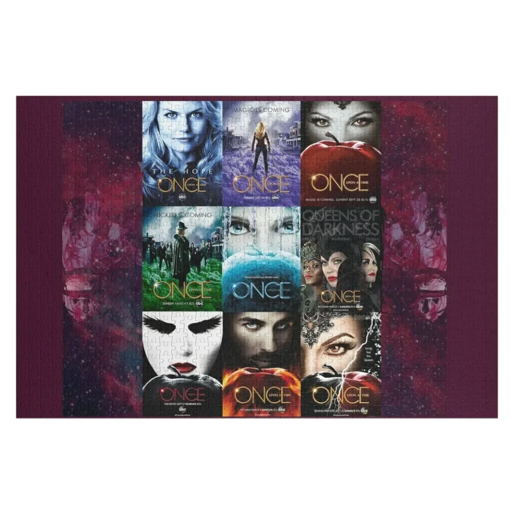 Once upon a time ... Jigsaw Puzzle Custom Child Gift Photo Personalized Wooden Name With Photo Puzzle