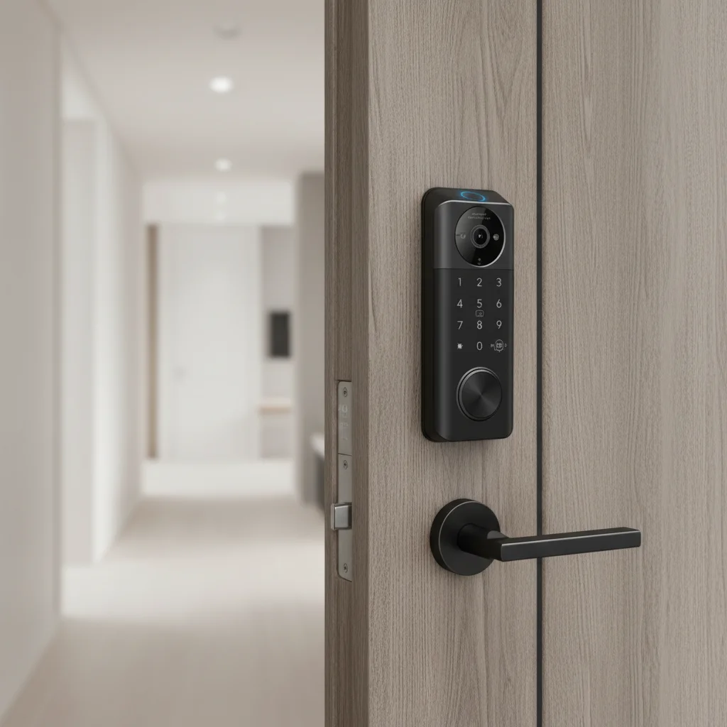 

Aluminum Alloy Smart Lock Fingerprint Digital Keypad Deadbolt Memory Card Storage Aluminum/Steel Use for Tuya App Password