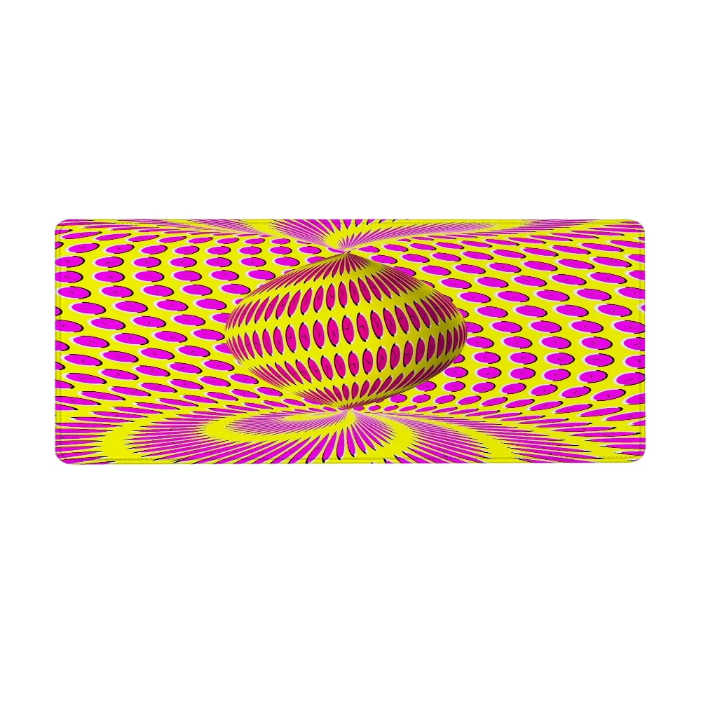 Xxl Mouse Pad Mat 3d Vortex Illusion Computer Desk Mat Mousepad Gaming Accessories Keyboard Long Pad Office Rug Offices Gamer