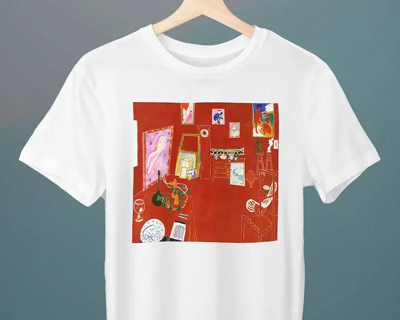 

Red Studio, Henri Matisse Painting, Unisex T-Shirt, Art T-Shirt, Fine Art T-Shirt