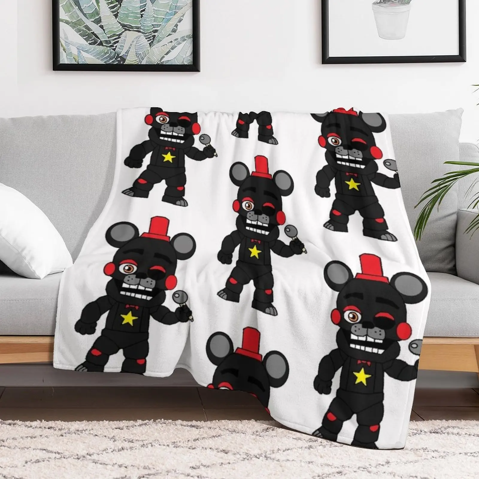 Lefty Fnaf Throw Blanket funny gift Polar Sofa Throw Blankets