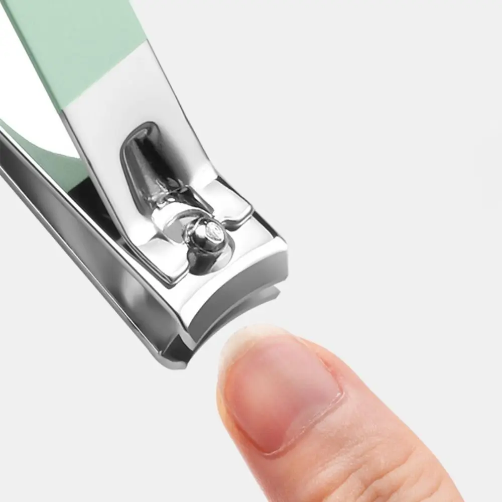 Kit de cortador de unhas de aço inoxidável profissional verde aparador de unhas terno com caso de armazenamento durável kit de aliciamento de unhas casa