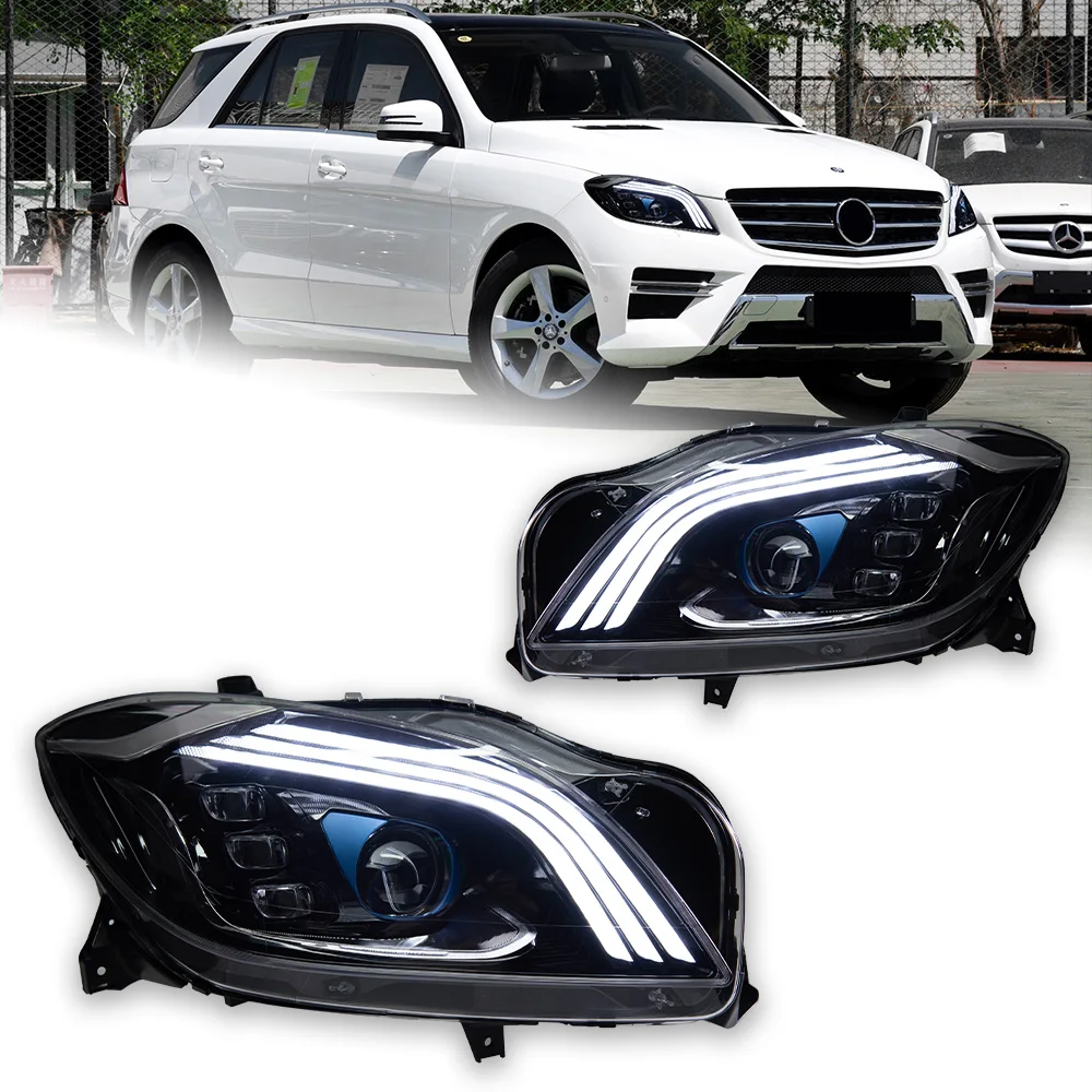 AKD Head Lamp for Benz W164 ML LED Headlight 2012-2015 Headlights ML350 ML500 DRL Turn Signal High Beam  Projector Lens