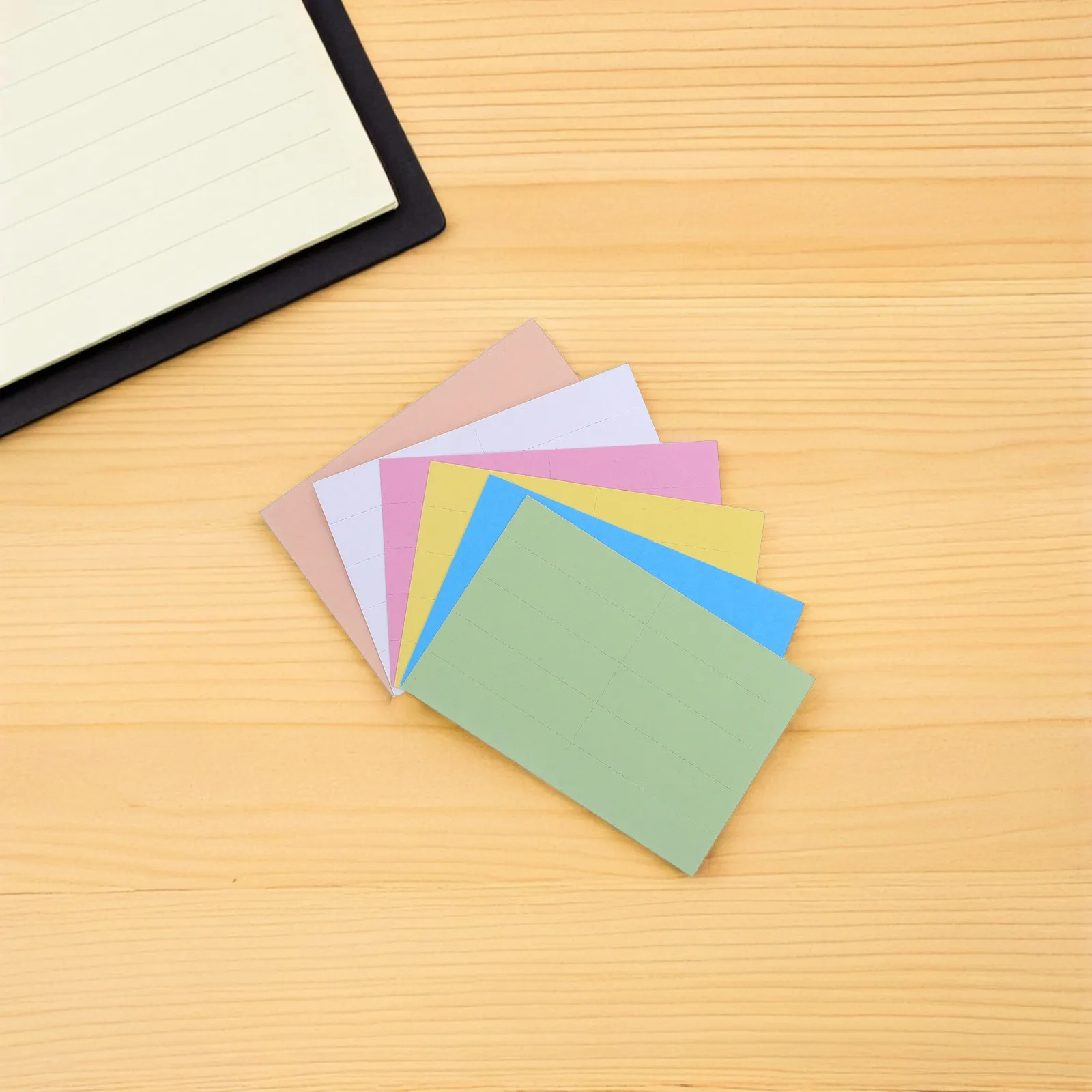 

6 Sheets Colored Blank Hanging File Folder Tabs Premium Thick Paper for Easy Labeling Efficient Categorization Suspension File