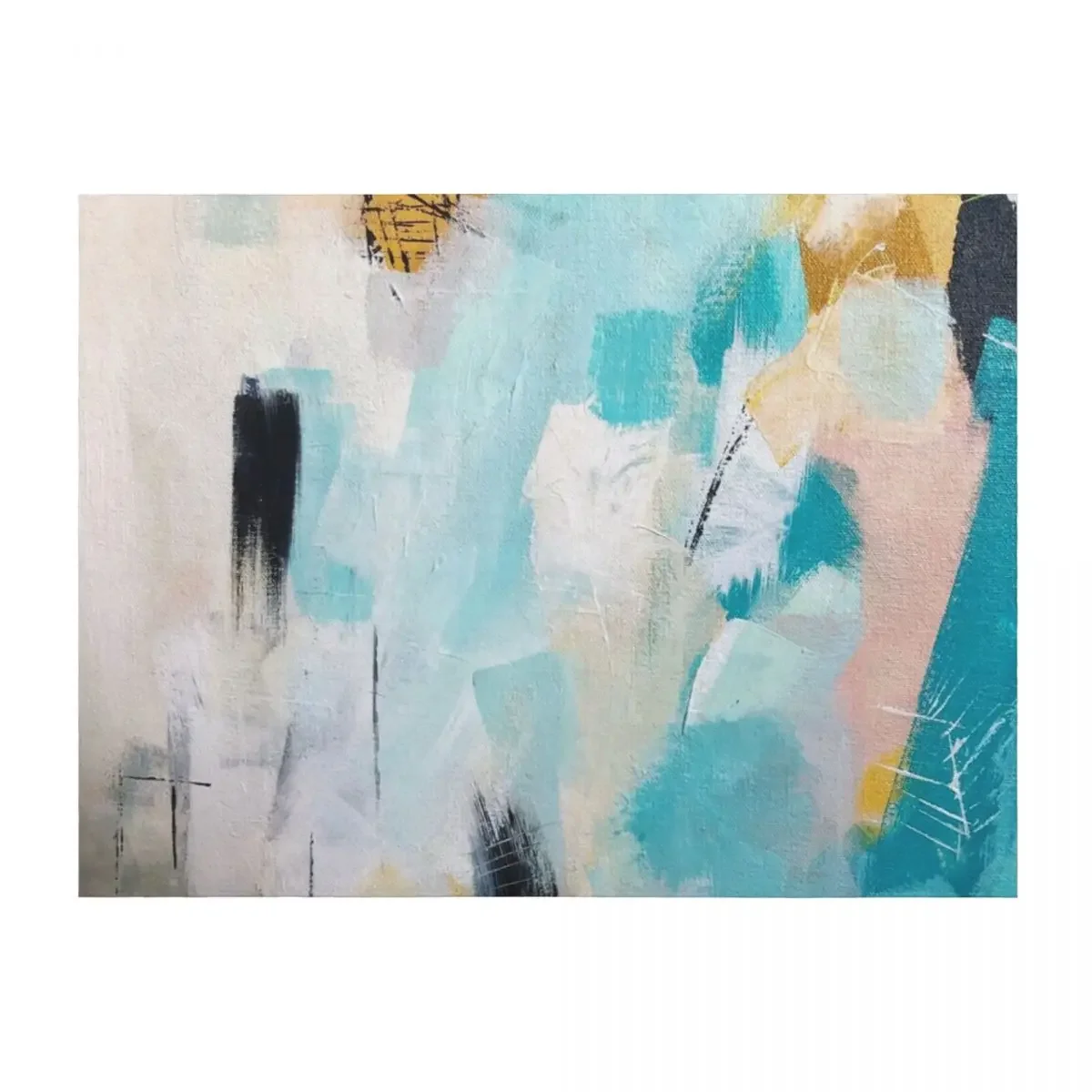 

Sea Glow Abstract Expressionism Throw Blanket Flannels Blankets For Sofas Thins Hair Blankets