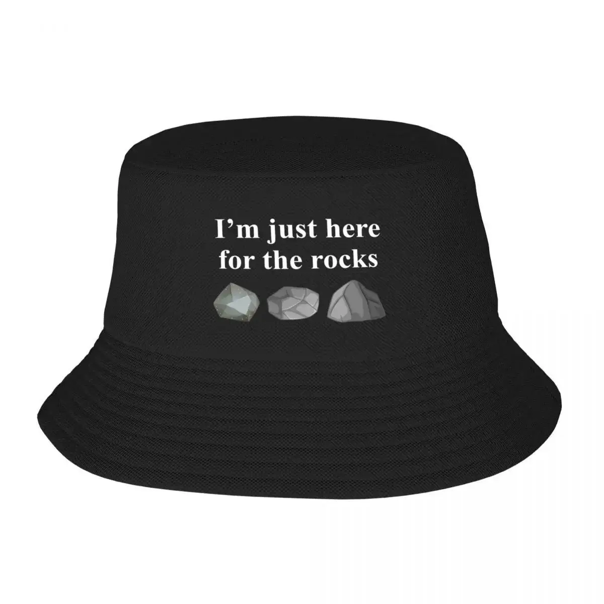 Rock Collecting Funny Geology Mineral Rockhound Gift Bucket Hat Hat Beach Hat Women's Wear Men's