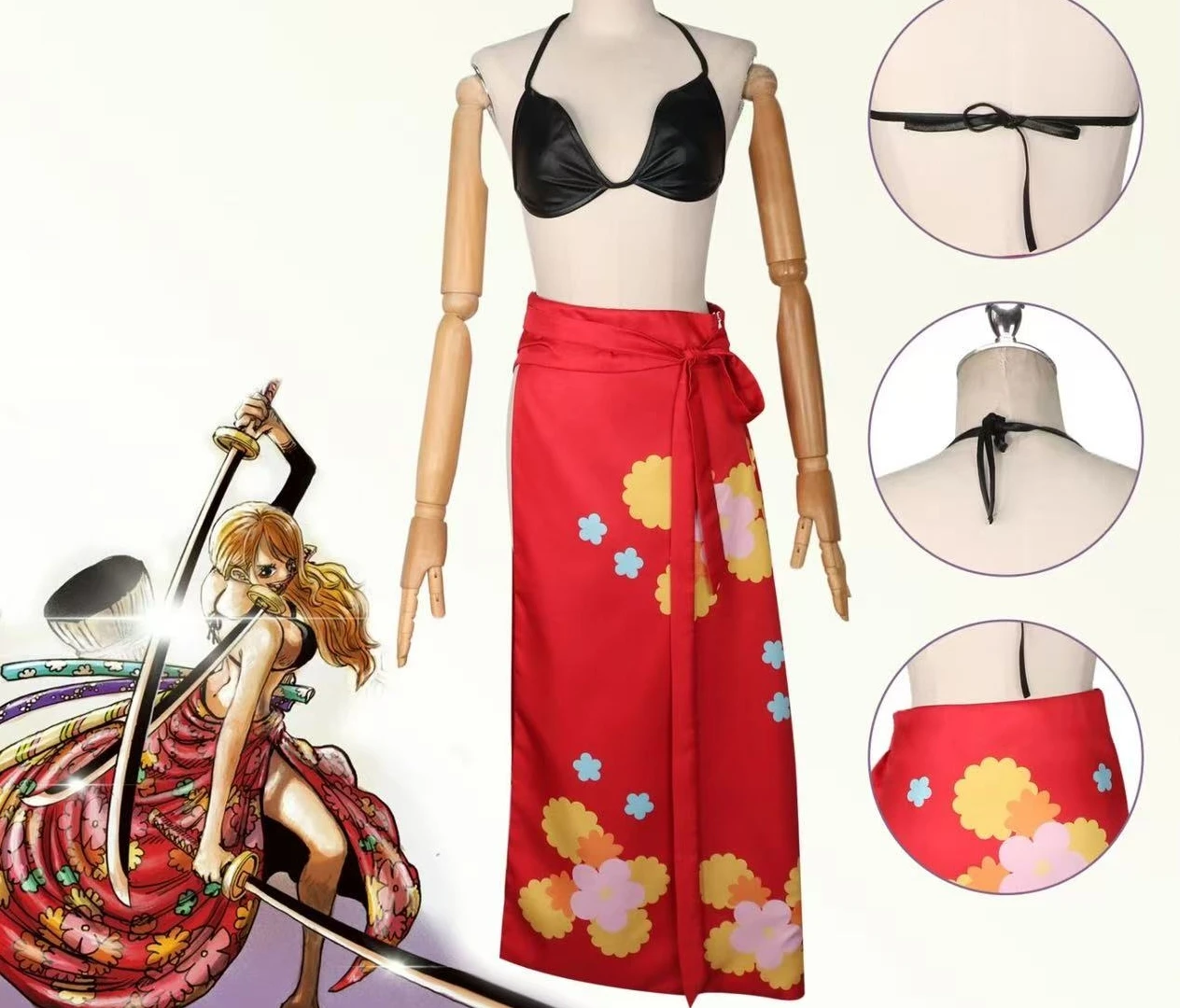 

Nami Kimono cosplay anime Outfit Full Set with Wig