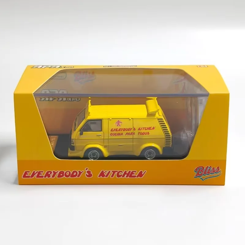 MK modèle 1:64 Delica camion de nourriture avec poupées-2025 Foshan exposition alliage voiture modèle Collection affichage ornement jouet cadeau