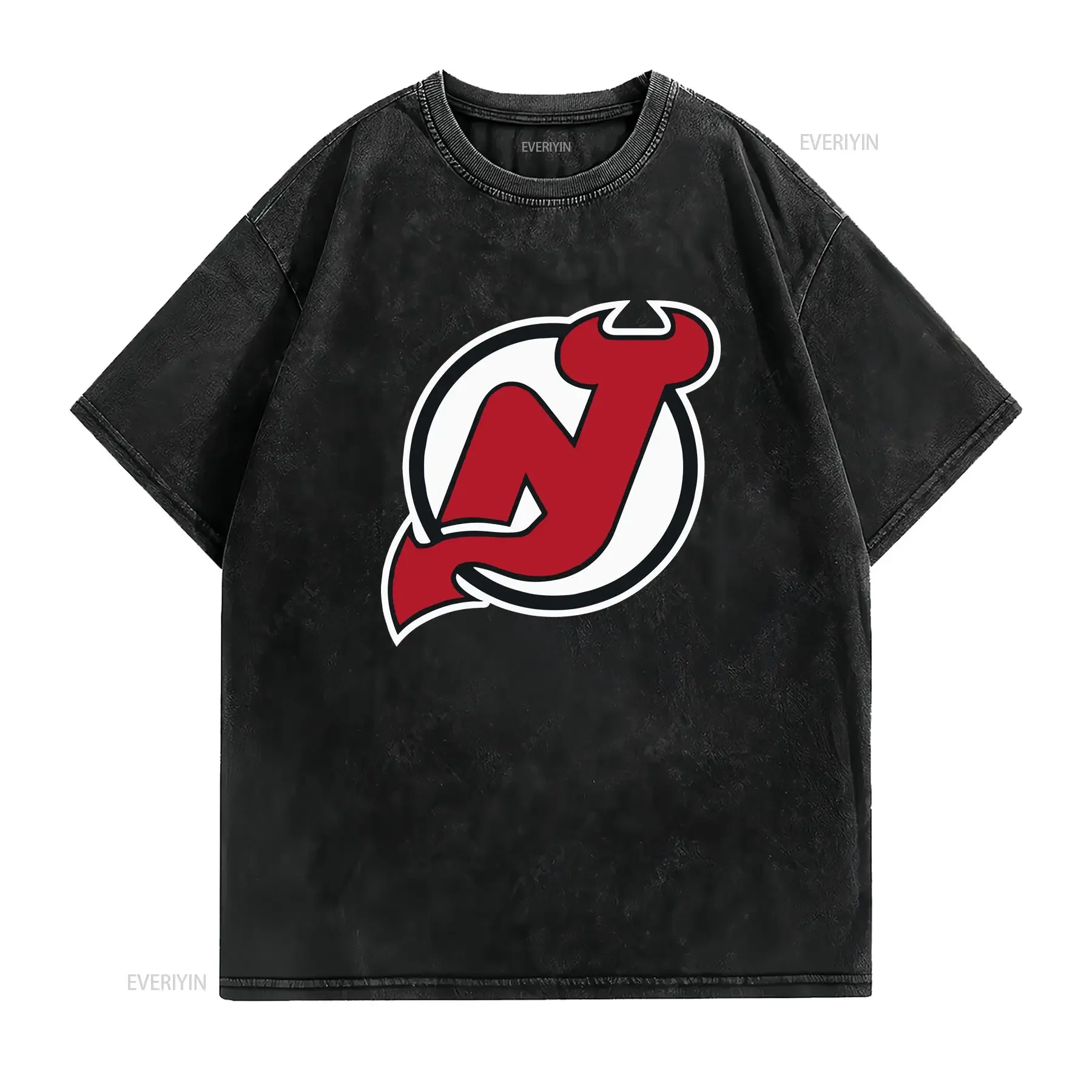 N3w J e r s y Devils Ic0n Black Officially Licensed T Shirt vintage Washed graphic Stretched fashion Soft designer clothes