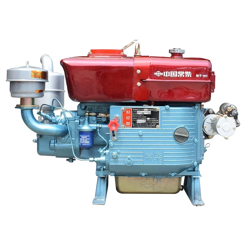 

Genuine Changchai single cylinder diesel engine water-cooled 6/8/12/15/18 full horsepower engine hand crank agricultural