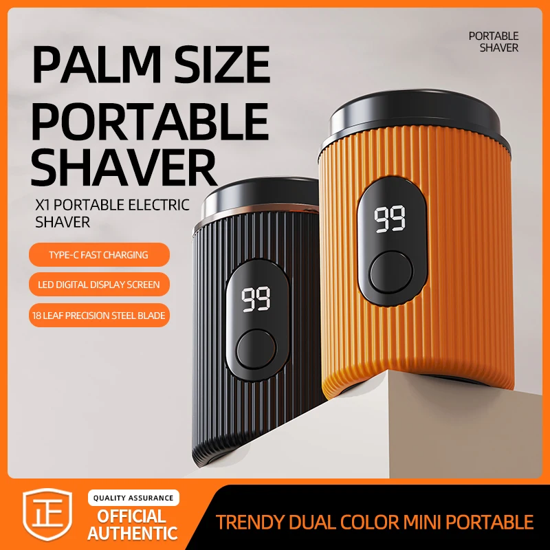 

Электробритва для мужчин, портативный мини-станок для бритья бороды, бритва для лица, светодиодный цифровой дисплей, мужская бритва для влажной и сухой уборки