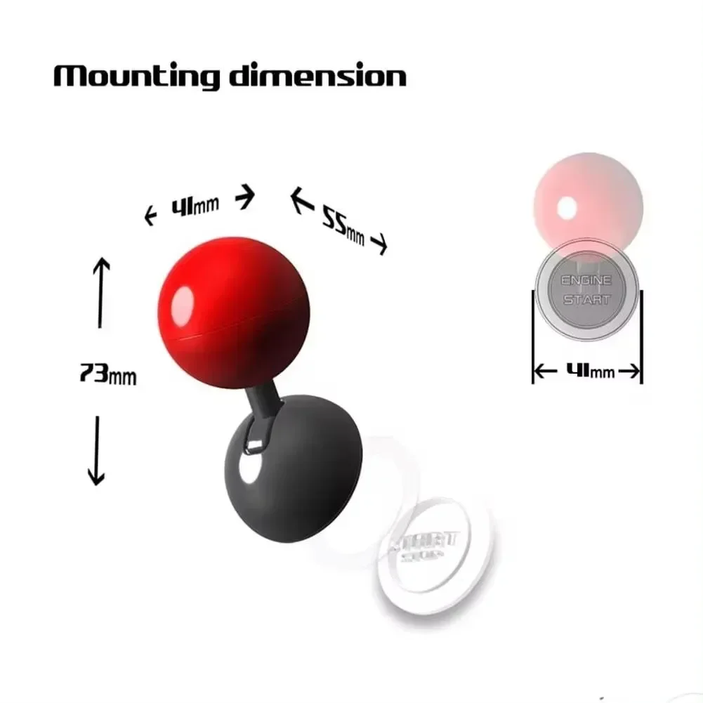 Bouton-poussoir de démarrage créatif pour voiture, joystick à une clé, ornement intérieur, levier de démarrage du moteur, accessoires de voiture, 1