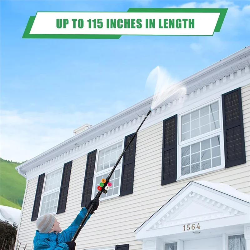 HOT-Upgraded High-Pressure Cleaning Machine Extension Rod, Exterior Wall And Eaves Cleaning Pole Electric Cleaning Machine