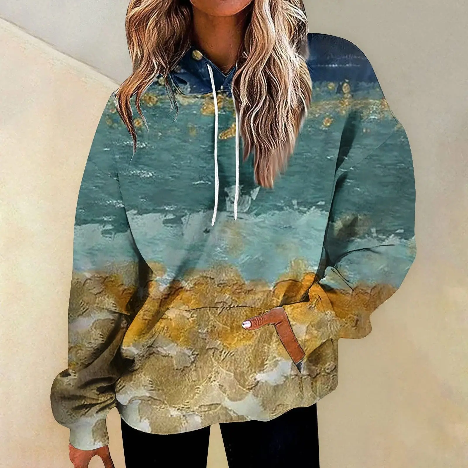 Autumn Marble Gradient 3D Print Hoodies Men Women Fashion Casual Sweatshirts Oversized Hoodie Pullovers Tracksuit Clothing