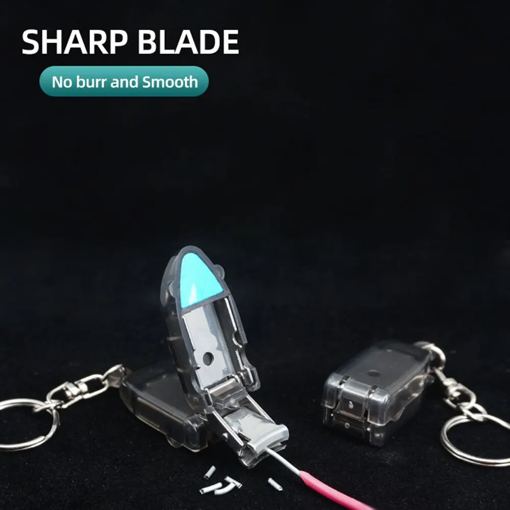 2023 Hot Best New Seller Mini Portable Nail Clipper Plastic Handle Rotary Nail Clipper with Key Ring from China Factory