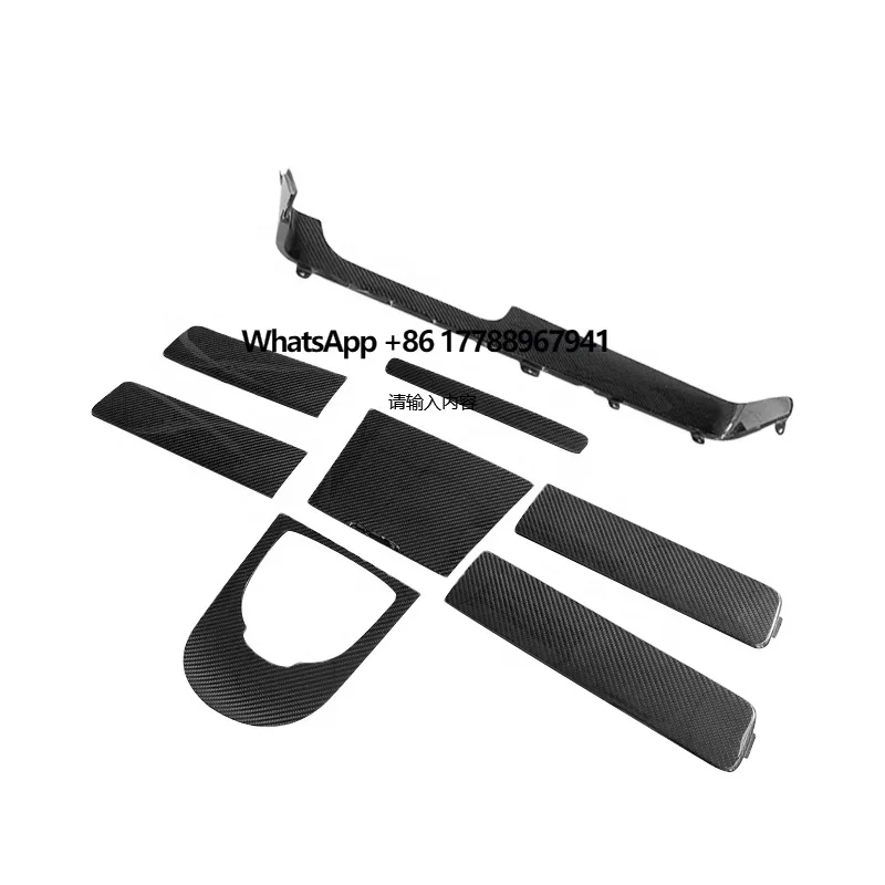 

Replacement Carbon Fiber Interior Trims Center Console Dash Cover Door Trim Panel for Mercedes W464 G550 G63 2018up