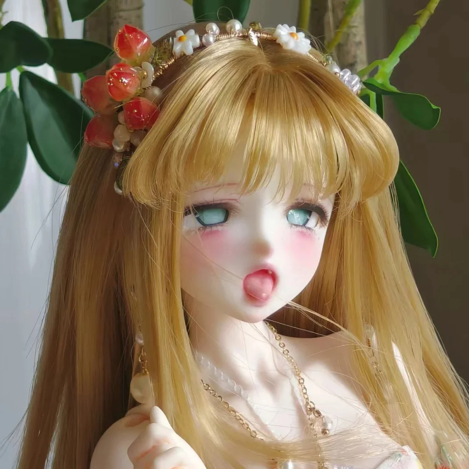 Boneca BJD 1/4 Sese Anime Expressão com olhos sorridentes boca aberta boneca coletora de resina poseable