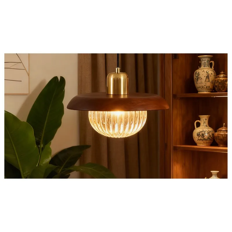 Pumpkin bedroom bedside small chandelier chandelier aisle entrance premium retro medieval restaurant