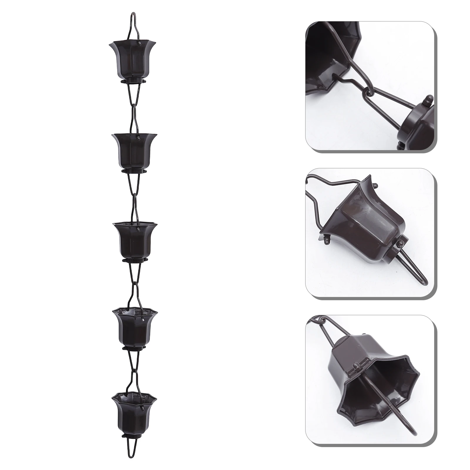 

Rain Chain Flower Cup Lotus Shape Gutter Decoration Water Teardrop Durable Ornament for Aluminum Alloy Casting